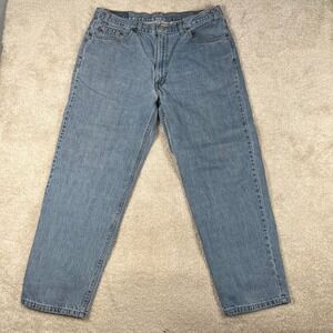 Levis 550 Relaxed Fit Jeans Mens 40x30 Light Wash Blue Denim Vintage